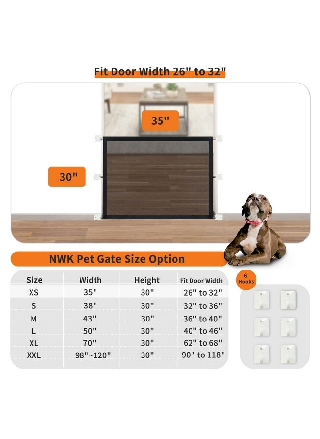 NWK Magic Baby Gate Pet Gate for The House Stairs Providing a Safe Enclosure for Pets to Play and Rest, 6 Loops Design (30'' X 35'')