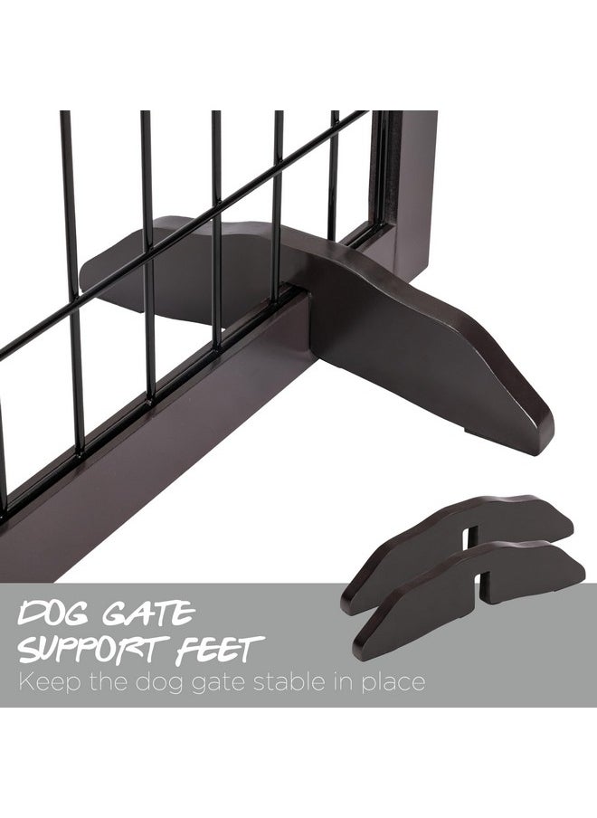 PAWLAND Support Feet for 360 Degree Configurable Dog gate Gate Collection (Espresso)