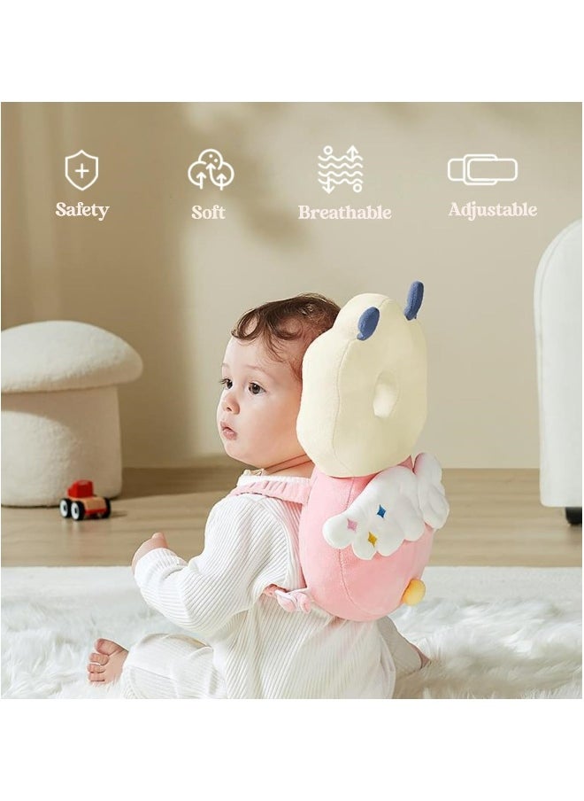 Baby Head Protector Adjustable Baby Head Protection Backpack with Baby Knee Pads for Crawling Soft Breathable and Wearing Safety Baby Head Protector for Crawling Walking