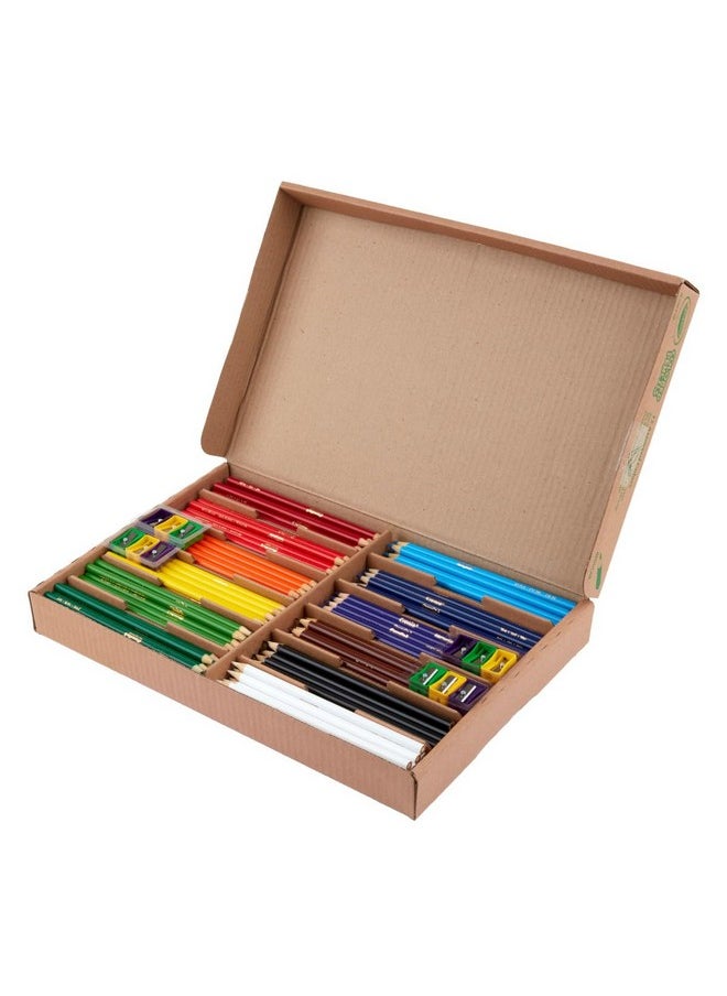 Crayola Colored Pencils Classpack (240ct), Must Have Classroom Supplies for Teachers, Bulk Colored Pencils for School, 12 Colors