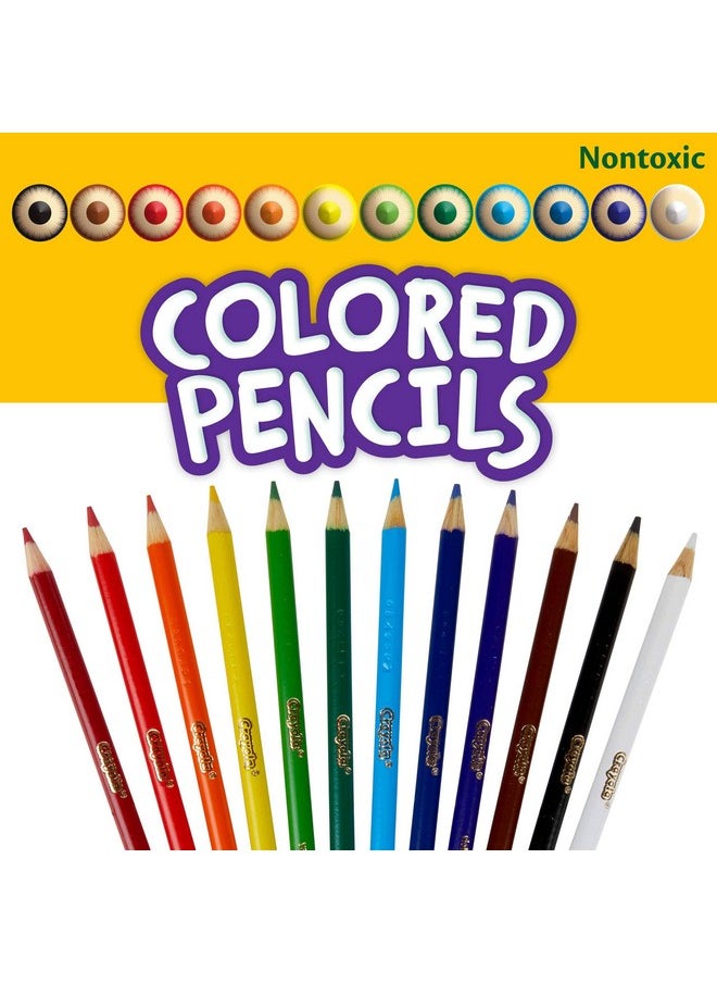 Crayola Bulk Colored Pencils for Kids (24pk), Back to School Supplies For Teachers, Teacher Classroom Must Haves, 12 Colors [Amazon Exclusive]