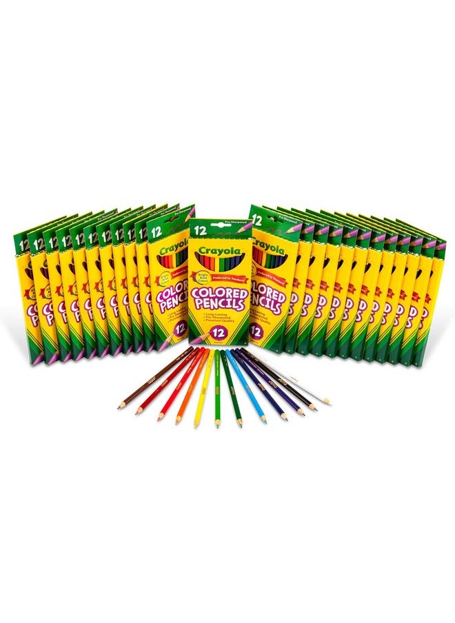 Crayola Bulk Colored Pencils for Kids (24pk), Back to School Supplies For Teachers, Teacher Classroom Must Haves, 12 Colors [Amazon Exclusive]