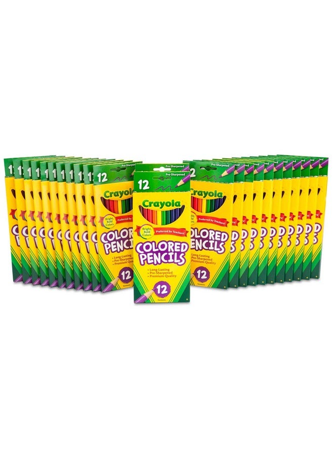 Crayola Bulk Colored Pencils for Kids (24pk), Back to School Supplies For Teachers, Teacher Classroom Must Haves, 12 Colors [Amazon Exclusive]