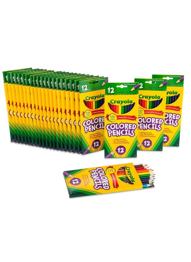 Crayola Bulk Colored Pencils for Kids (24pk), Back to School Supplies For Teachers, Teacher Classroom Must Haves, 12 Colors [Amazon Exclusive]