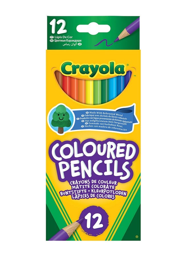 Crayola Colouring Pencils - Assorted Colours (Pack of 12) | A Must-Have for All Kids Arts & Crafts Sets | Ideal for Kids Aged 3+