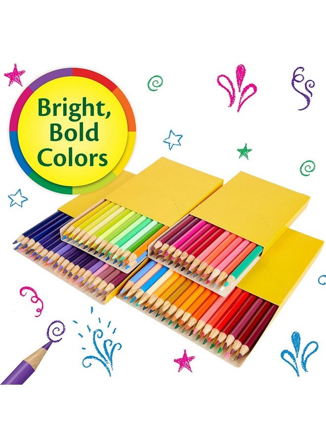 Crayola Colored Pencils Set (120ct), Coloring Book Pencils, Kids Art Supplies, Bulk Colored Pencils, Presharpened, Holiday Gifts, Ages 3+