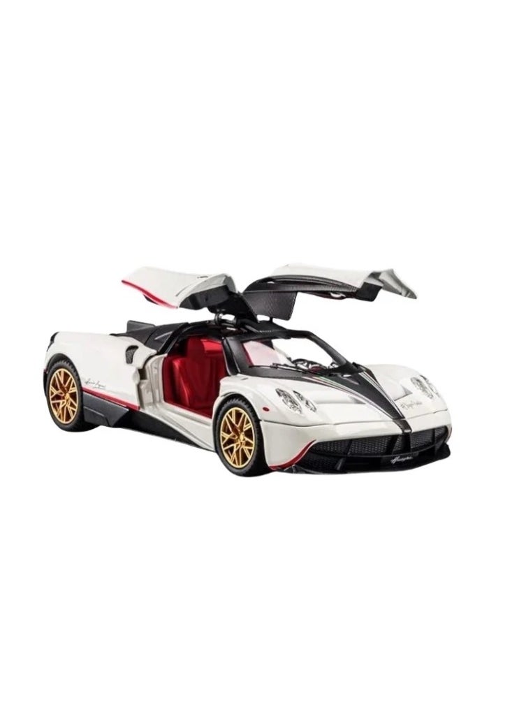 DIE-CAST CAR  1:24  CHI ZHI Alloy Diecast Metal Car Model – Pull Back Vehicle with Light & Sound (White)  ATOMIZER AGES 8+