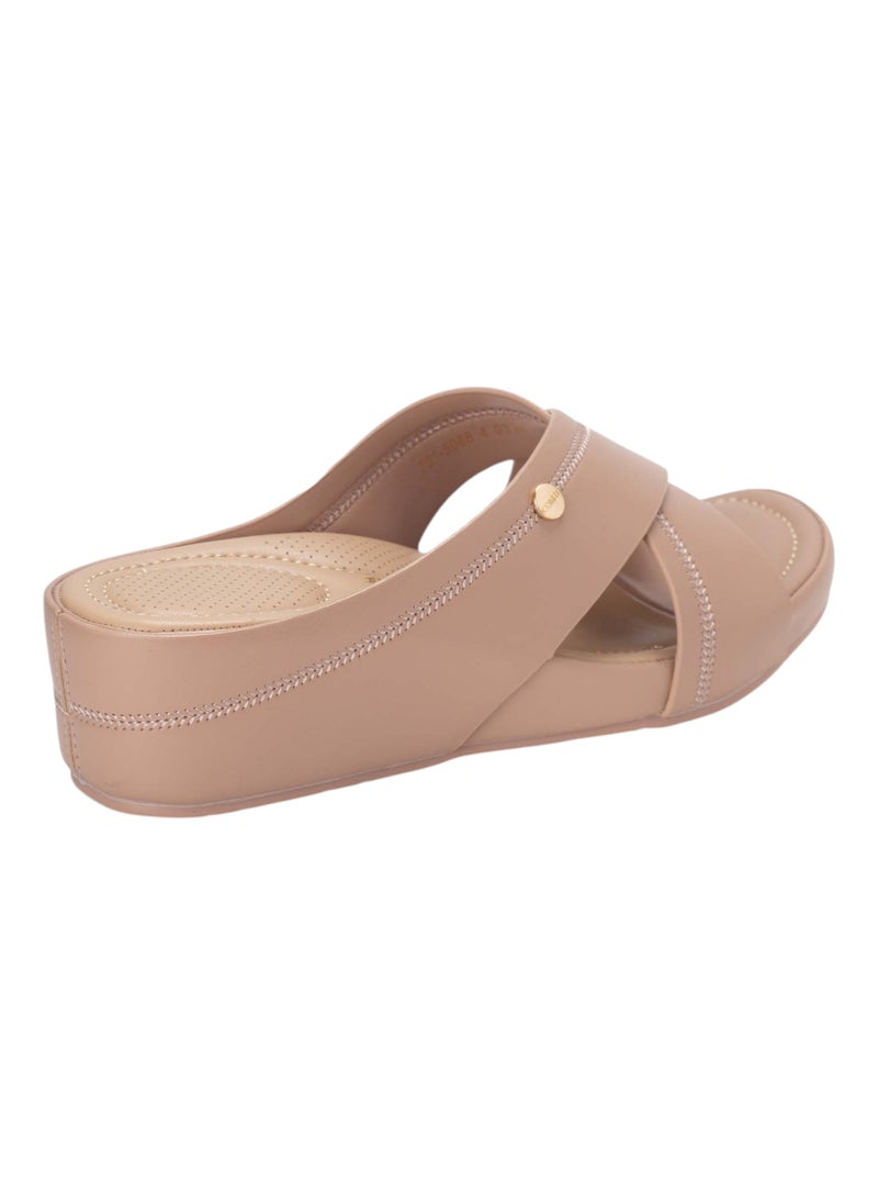 Bata Comfit Casual Wedge Slip On Sandals