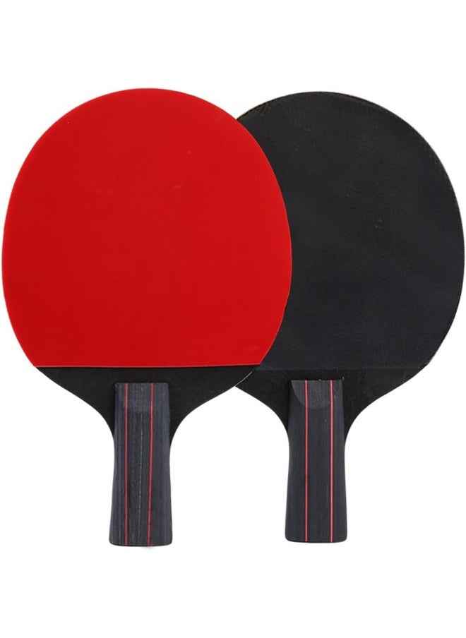 Ping Pong High Performance Level Table Tennis Racket Set - Table Tennis Racket with 4 Balls for Indoor and Outdoor Play