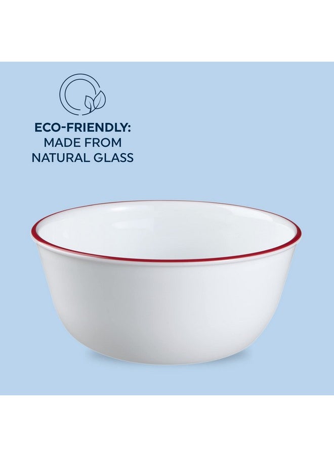 Corelle,Glass 28oz Red Band Bowl 6pk