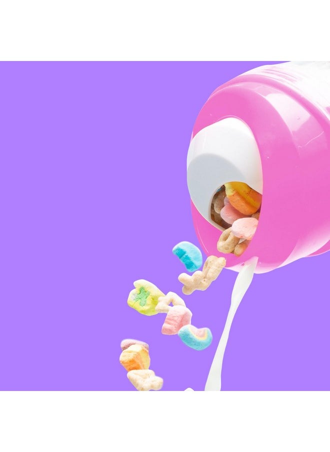 CRUNCHCUP XL Pink - Portable Plastic Cereal Cups for Breakfast On the Go, To Go Cereal and Milk Container for your favorite Breakfast Cereals, No Spoon or Bowl Required