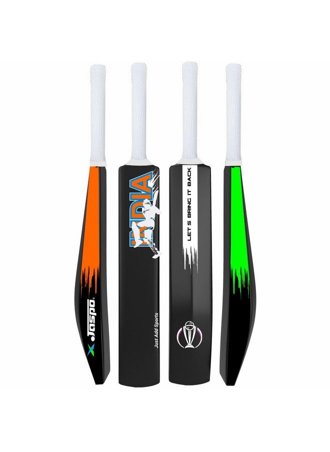 Jaspo Revive (World Cup Edition) Tennis Plastic Cricket Bat -Durable and Ideal for All Age Groups Boys Girls Kids and Adults (Revive (bat only))