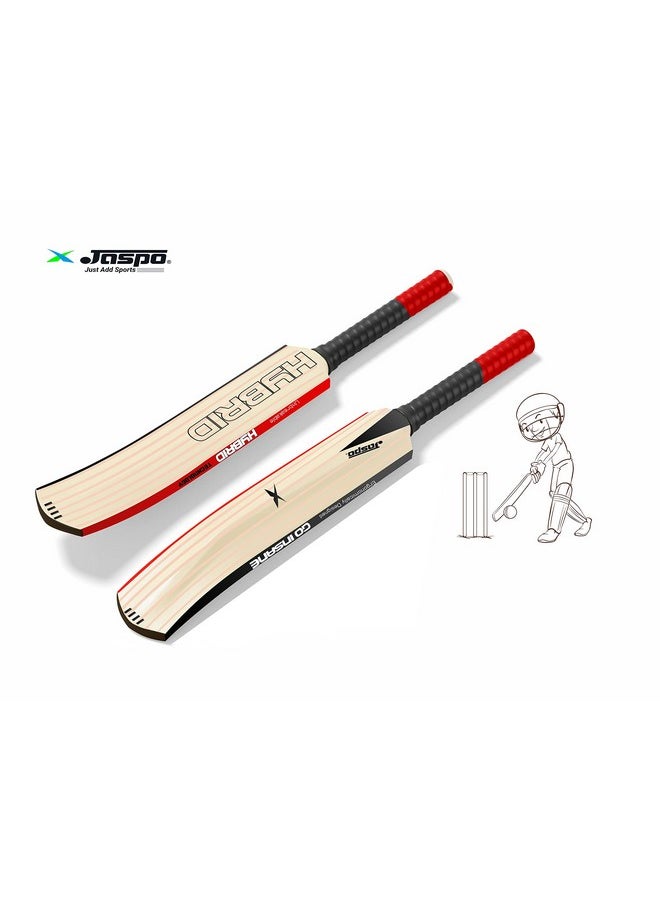 Jaspo Hybrid Plastic Cricket Bat (PU Filled Inside) Composite Hard Plastic Bat Suitable for Soft Cricket Ball Recommended for Kids/Junior/Senior/Boys/Girls - Made in India (Size-5 (BAT ONLY))