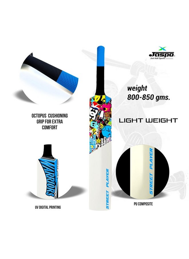 Jaspo Plastic Cricket Full Size Bat (34” X 4.5” inch) for All Age Groups (Warriors Bat)