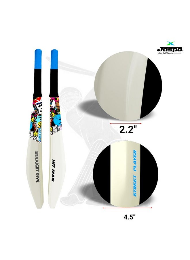 Jaspo Plastic Cricket Full Size Bat (34” X 4.5” inch) for All Age Groups (Warriors Bat)