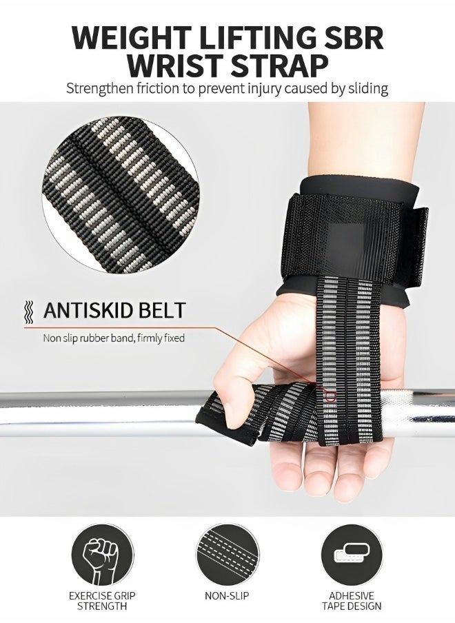 Lifting Wrist Straps for Weightlifting Power Weight Lifting Wrist Wraps for Weightlifting, Bodybuilding, Powerlifting, Strength Training, Deadlifts Straps