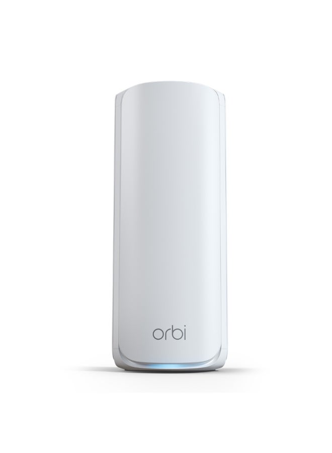 ORBI 770 SERIES TRI-BAND WIFI 7 MESH ADD-ON SATELLITE – Works with Orbi RBE772 and RBE773 – Adds Coverage up to 2,750 sq. ft. - BE11000 802.11be (up to 11Gbps) – Satellite White