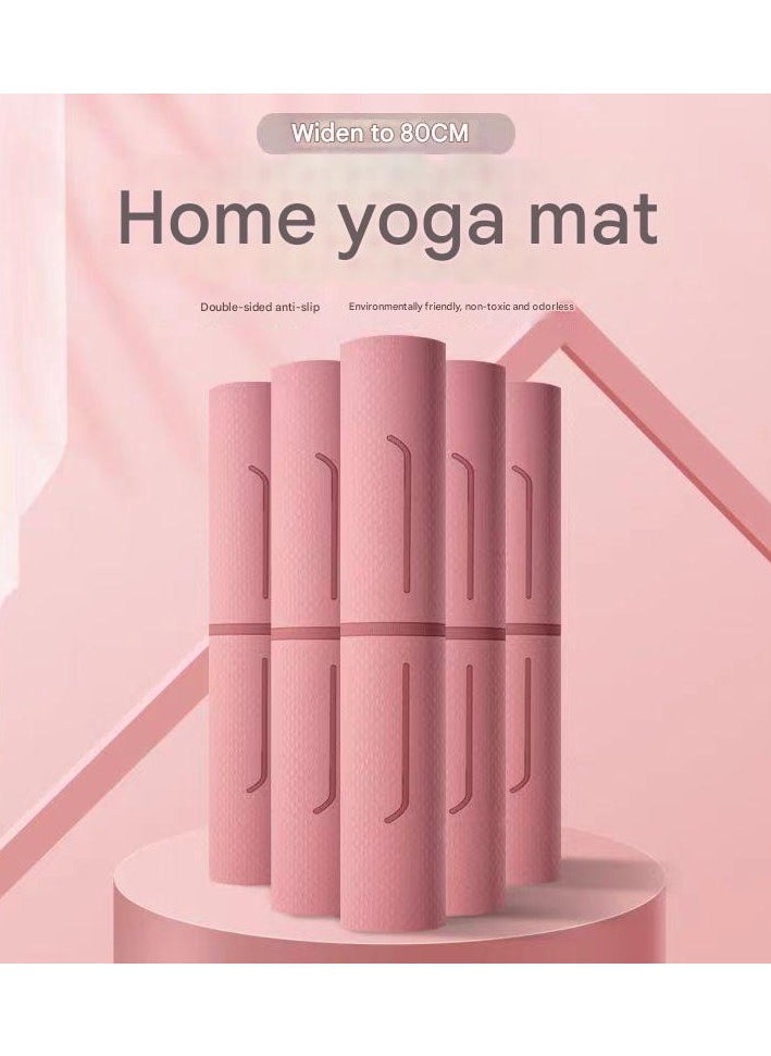 Yoga Mat With Anti Slip Grip Sound Insulation Shock Absorption Thickening Widening Indoor Sports Danceskipping Rope Fitness Mat For Children