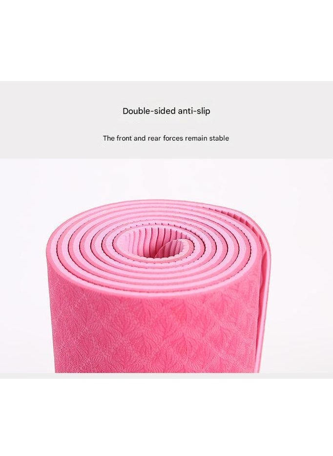 TPE Yoga Mat Manufacturer Yoga Wholesale Anti slip Single/Double layer Yoga Fitness Anti slip Home Female Shock Absorbent Soundproofing