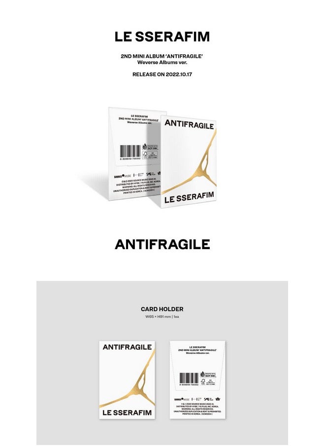 [Weverse Album] Le Sserafim - 2Nd Mini Album Antifragile