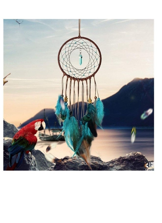 Excefore Dream Catcher Handmade Large Handmade Bohemian Dream Catcher for Kids Macrame Wall Hanging Decoration Boho Decor Dream Catcher Handmade Feather✅PACKAGE INCLUDED: 1 pcs dream catcher.