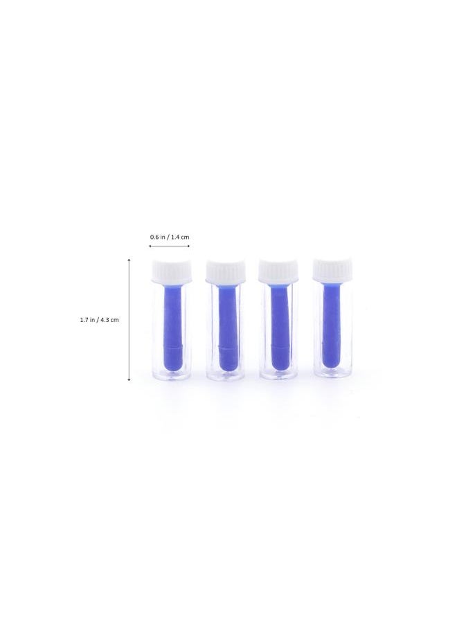4pcs Hollow Lens Inserter Remover Lens Suction Cup for Hard RGP Lens (Blue)