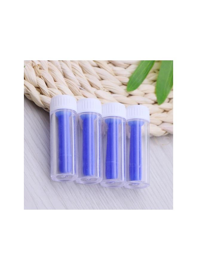4pcs Hollow Lens Inserter Remover Lens Suction Cup for Hard RGP Lens (Blue)