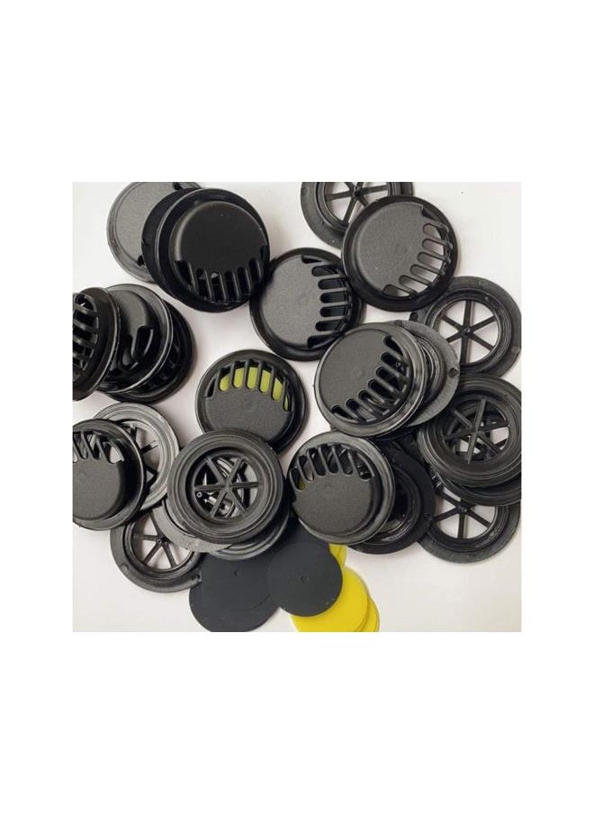 50 PCS Mouth Filter Breathing Activated Filter Air Breathing Filter Activated Filter for Protection Dust proof Anti Haze Smog Pollution (Black)