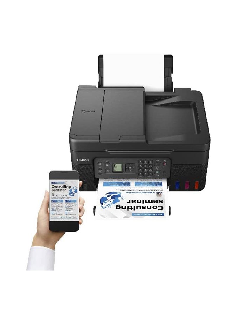 Pixma G4470 Wireless Colour All-In-One Refillable MegaTank Inkjet Printer # 5807C009 Black