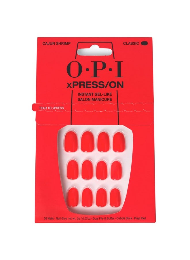 OPI xPRESS/ON Press on Nails | Short Round Light Solid Nail Art Press On Nails | With Nail Glue | Long Lasting, Reusable, Non-damaging