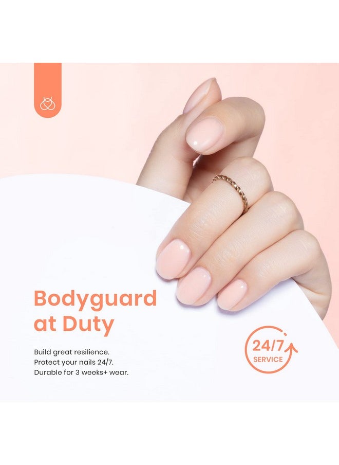 Beetles Builder Nail Gel for Nails 7 in 1 Cover Nude Translucent Builder Strengthener Gel Jelly Gel 15ML Hard Gel Extension Nail Gel, No Need Slip Solution
