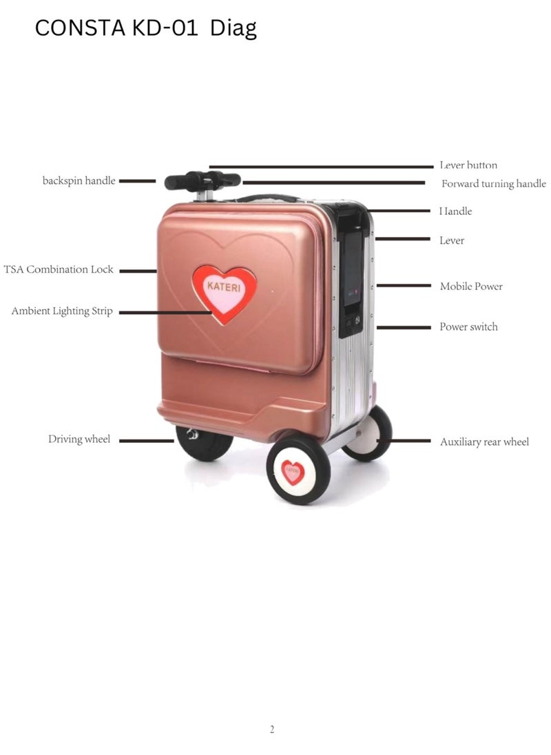 Consta Carry-on Electric Luggage Bag