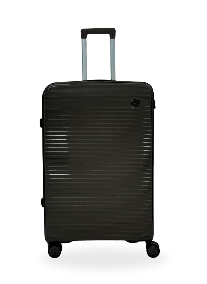 Giordano Pathfinder PP Hardcase Unbreakable Check-In Large Travel Luggage , Durable Lightweight 4 Double Wheels Smooth Rolling 28