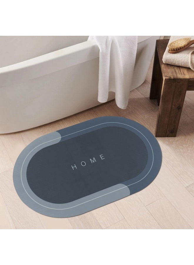 Story@Home Door Mat Pack of 2 | Anti-Skid Nappa Leather Door Mats for Home | 40 X 60 cm | Essential Bathroom Mat | Solid | Long Lasting Entrance Mat for Living Room | Kitchen | Office (Navy Blue)