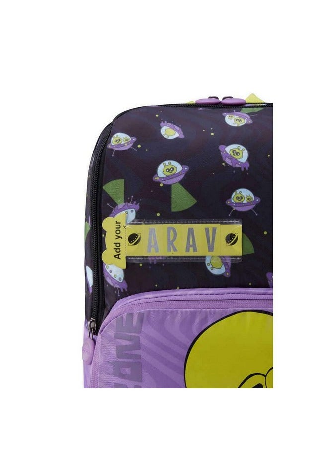 American Tourister Diddle 3.0, 21 L Volume School Backpack with Front Organizer and Spacious Interiors for Boys - Alien Black