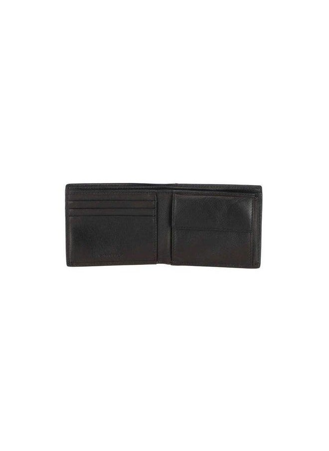 CROSS Leather, Mens Black Color Custom Prime Bi-Fold Coin Wallet, Free Size (Ac078444-1)