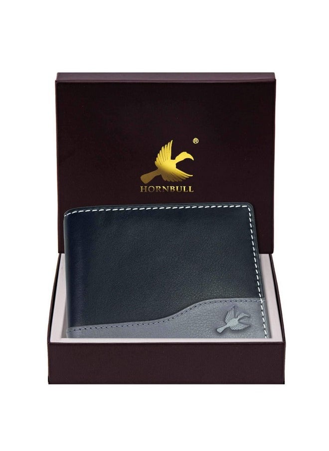 HORNBULL Buttler Black Mens Leather Wallet - Leather Wallet for Mens and RFID Blocking Genuine Leather Mens Wallet