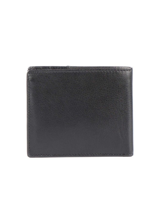 Cross Seneca Men's Leather Bi Fold Coin Wallet -Black