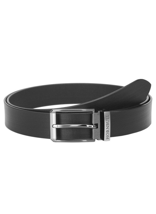 HORNBULL Mens Gift Combo Black Wallet and Belt | RFID Wallet Gift Combo for Men | Wallet for Men BW104118 (Black Wallet+Black Belt)