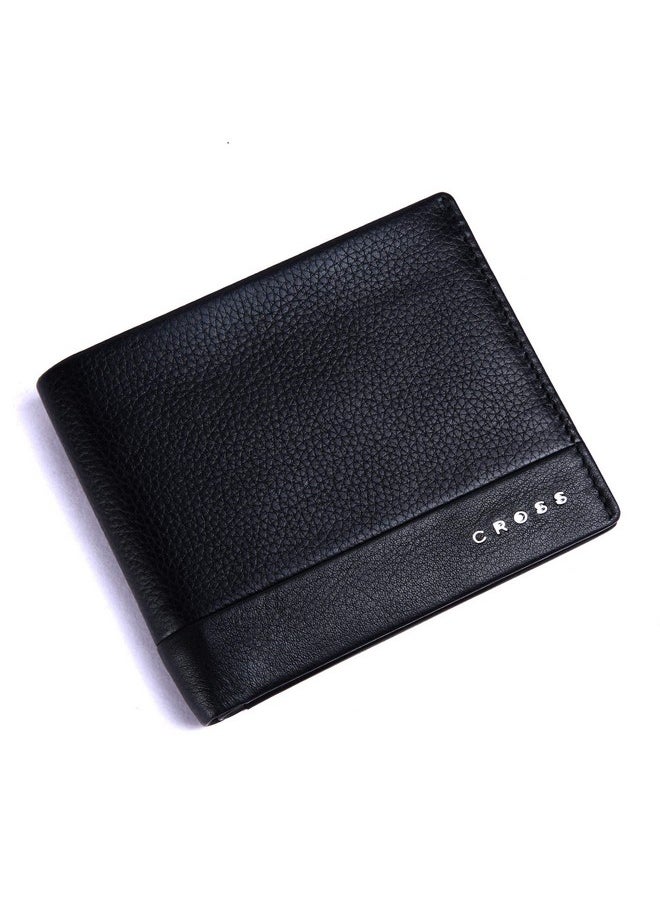 Cross Black Men's Wallet Stylish Genuine Leather Wallets for Men Latest Gents Purse with Card Holder Compartment (AC948799_3-1)