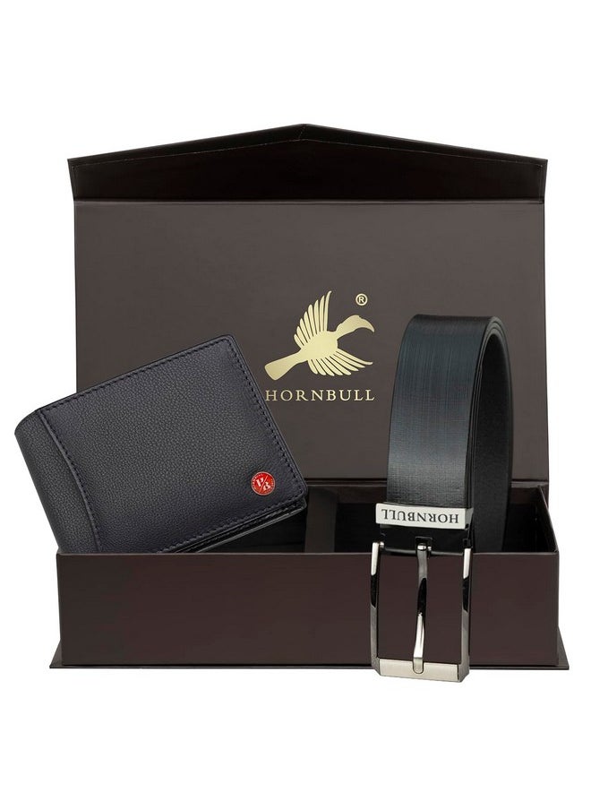 HORNBULL Gift Set for Mens | Black Wallet and Belt Mens Combo | Diwali Gift for Men 10496