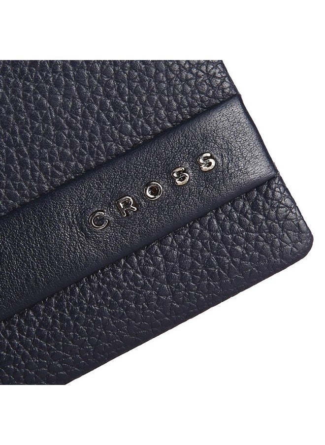 Cross Navy Men's Stylish Genuine Leather Slim Wallet with 6 Months Warranty (AC978121_1-5)