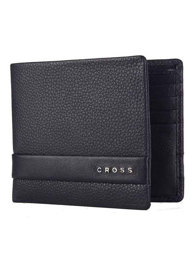 Cross Navy Men's Stylish Genuine Leather Slim Wallet with 6 Months Warranty (AC978121_1-5)