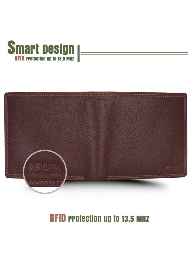 HORNBULL Stella Wallet for Men | Stylist Mens Wallet with RFID Blocking | Wallet Men Brown Genuine Leather | Wallets Men Leather | Gift for Men