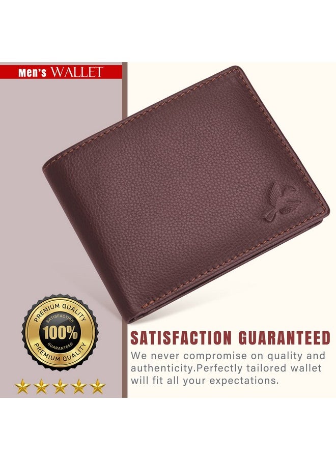 HORNBULL Maddison Men's Brown Genuine Leather Wallet | Branded Quality Wallet for Men with RFID Blocking | Mens Gift Set