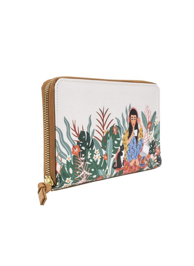 Chumbak Synthetic Leather, Wristlets/Clutches Women's Western (Off White)