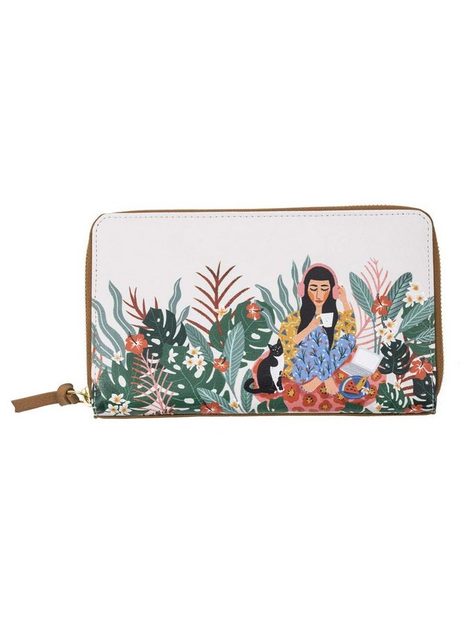 Chumbak Synthetic Leather, Wristlets/Clutches Women's Western (Off White)