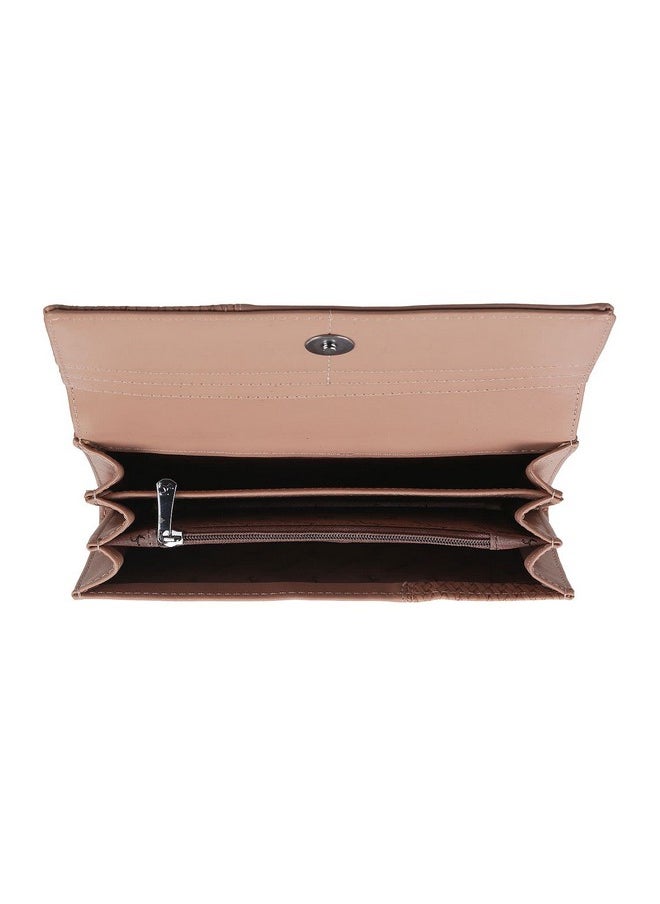 Mochi Women Brown Bifold Clutchs (95-7659)