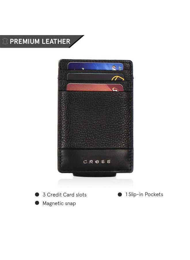 Cross Leather Men wallet (black)