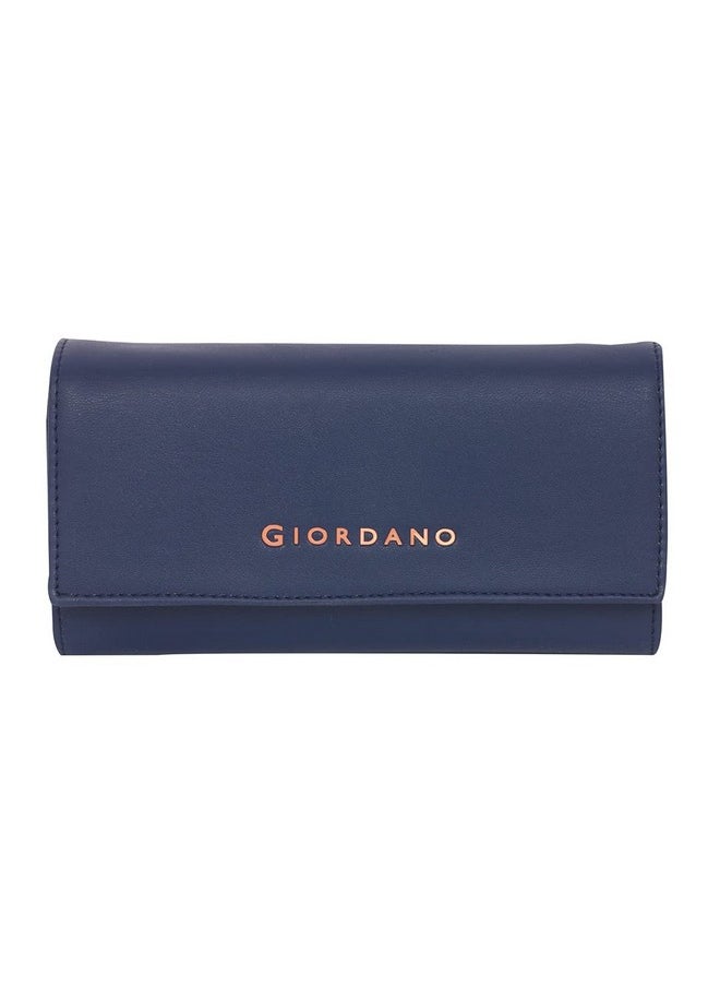 Giordano Women's PU Leather Wallet For Women| Navy Blue